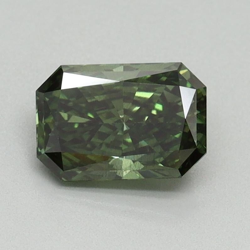 1.01 Ct. Fancy Vivid Green Radiant Lab Grown Diamond