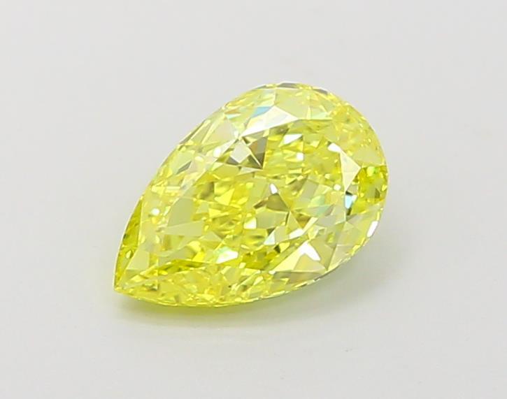 1.00 Ct. Fancy Vivid Yellow Pear Lab Grown Diamond