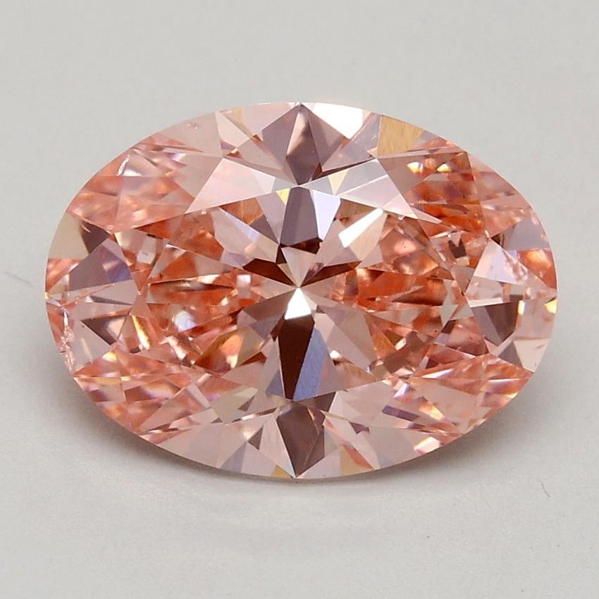 2.00 Ct. Fancy Intense Pink Oval Lab Grown Diamond