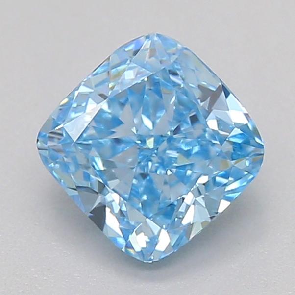 0.53 Ct. Fancy Vivid  Blue Cushion Lab Grown Diamond