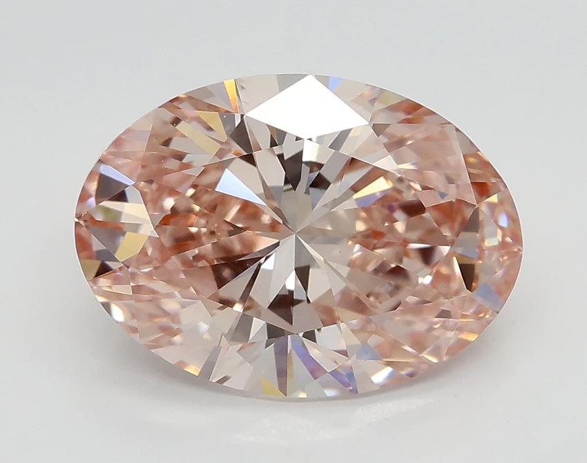 3.20 Ct. Fancy Pink Oval Lab Grown Diamond