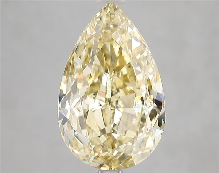 5.26 Ct. Fancy Intense Yellow Pear Lab Grown Diamond