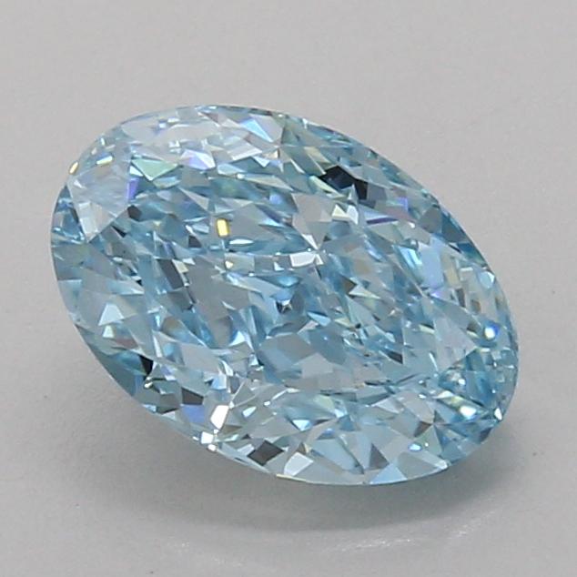 2.02 Ct. Fancy Vivid Blue Oval Lab Grown Diamond