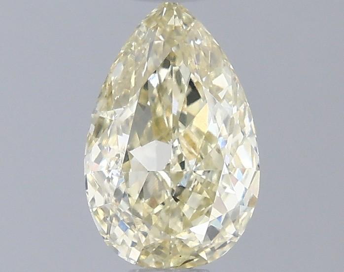 0.65 Ct. Fancy Light Yellow Pear Lab Grown Diamond
