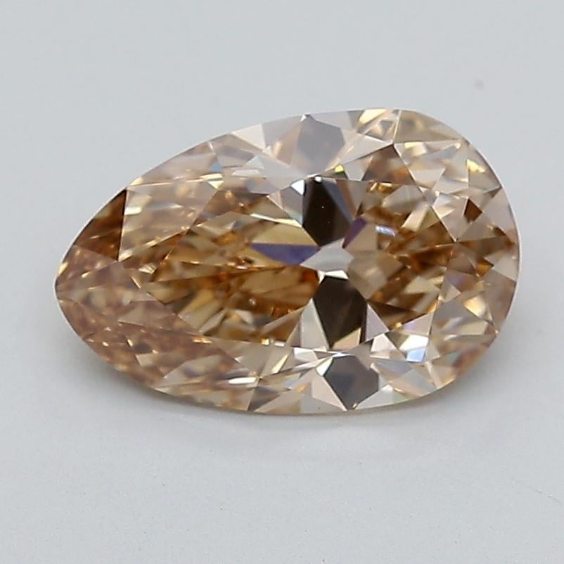2.07 Ct. Light  Brown Pear Lab Grown Diamond