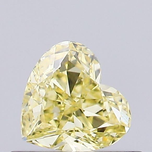 0.36 Ct. Fancy Intense Yellow Heart Lab Grown Diamond