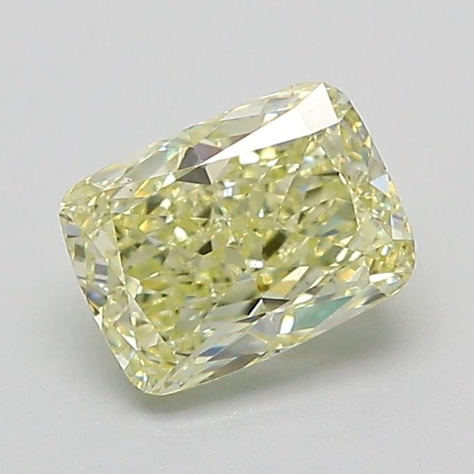 1.02 Ct. Fancy Light  Yellow Cushion Lab Grown Diamond