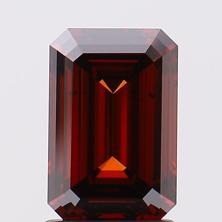 1.62 Ct. Fancy Deep Orange Emerald Lab Grown Diamond