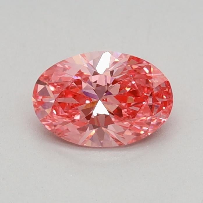 0.36 Ct. Fancy Vivid Pink Oval Lab Grown Diamond