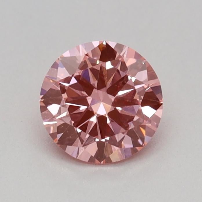 0.32 Ct. Fancy Vivid Pink Round Lab Grown Diamond