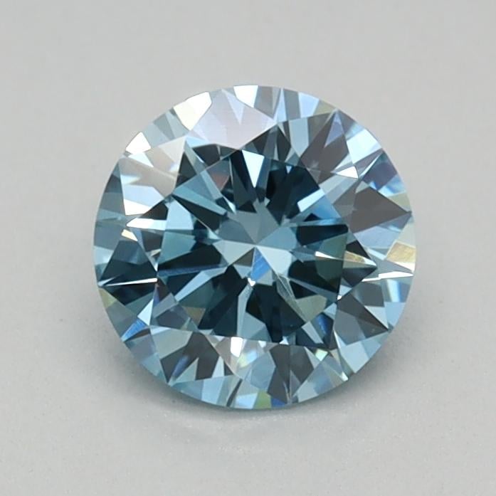 0.41 Ct. Fancy Vivid Blue Round Lab Grown Diamond