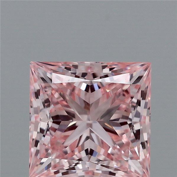 1.61 Ct. Fancy Intense Pink Princess Lab Grown Diamond