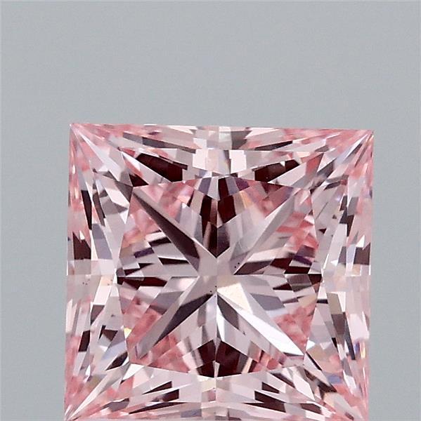 1.95 Ct. Fancy Intense Pink Princess Lab Grown Diamond