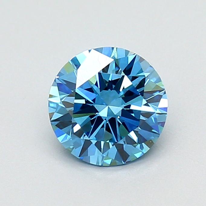 1.03 Ct. Fancy Vivid Blue Round Lab Grown Diamond