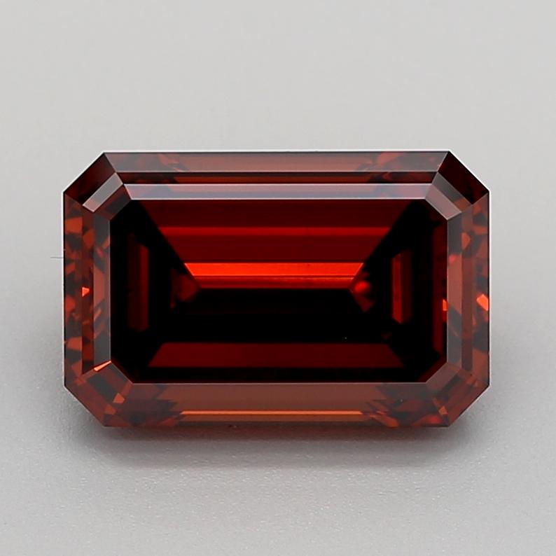 4.09 Ct. Fancy Deep  Orange Emerald Lab Grown Diamond