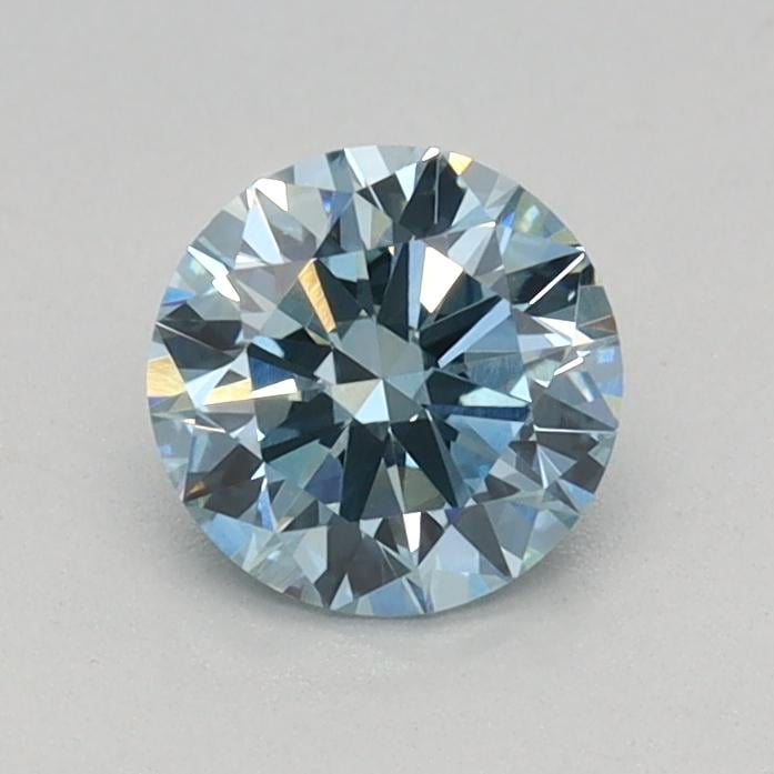 0.47 Ct. Fancy Vivid Blue Round Lab Grown Diamond
