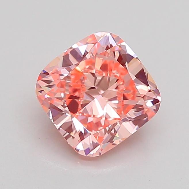 1.50 Ct. Fancy Vivid Pink Cushion Lab Grown Diamond