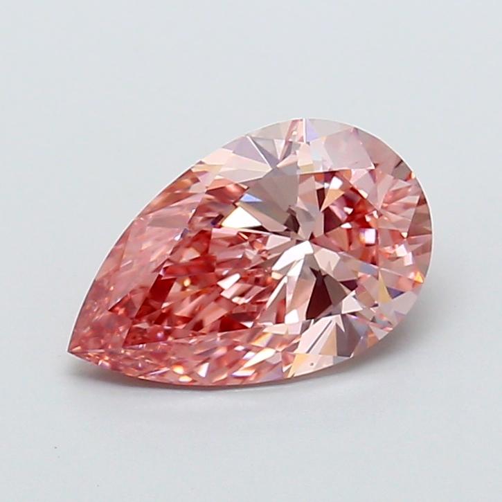 2.08 Ct. Fancy Vivid Pink Pear Lab Grown Diamond