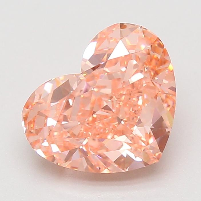 3.08 Ct. Fancy Vivid Pink Heart Lab Grown Diamond