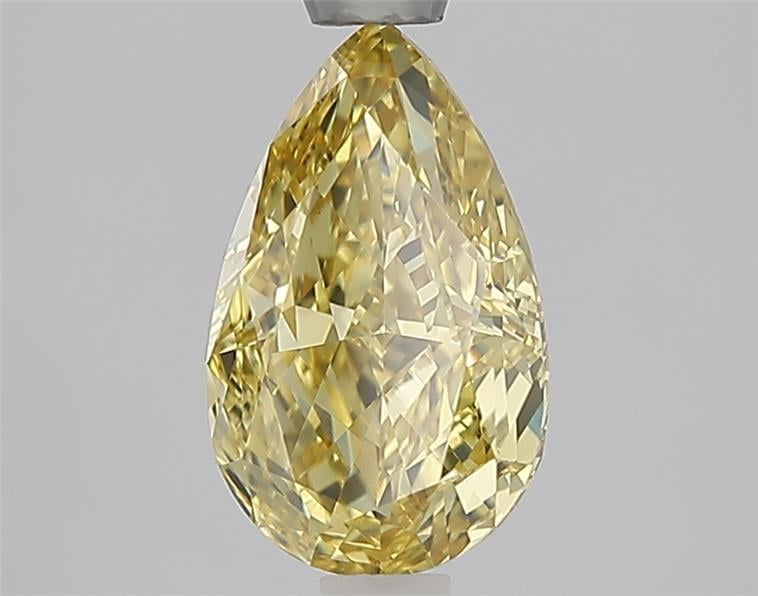 1.55 Ct. Fancy Vivid Yellow Yellow Pear Lab Grown Diamond