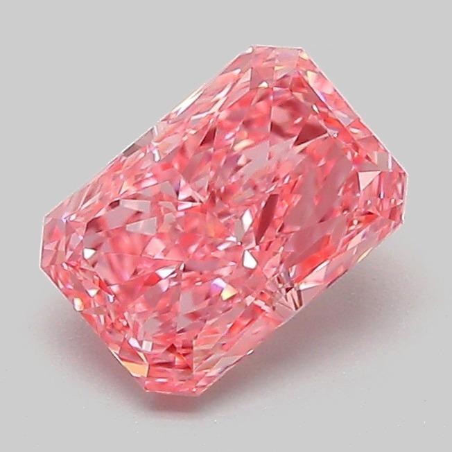 1.05 Ct. Fancy Vivid Pink Radiant Lab Grown Diamond