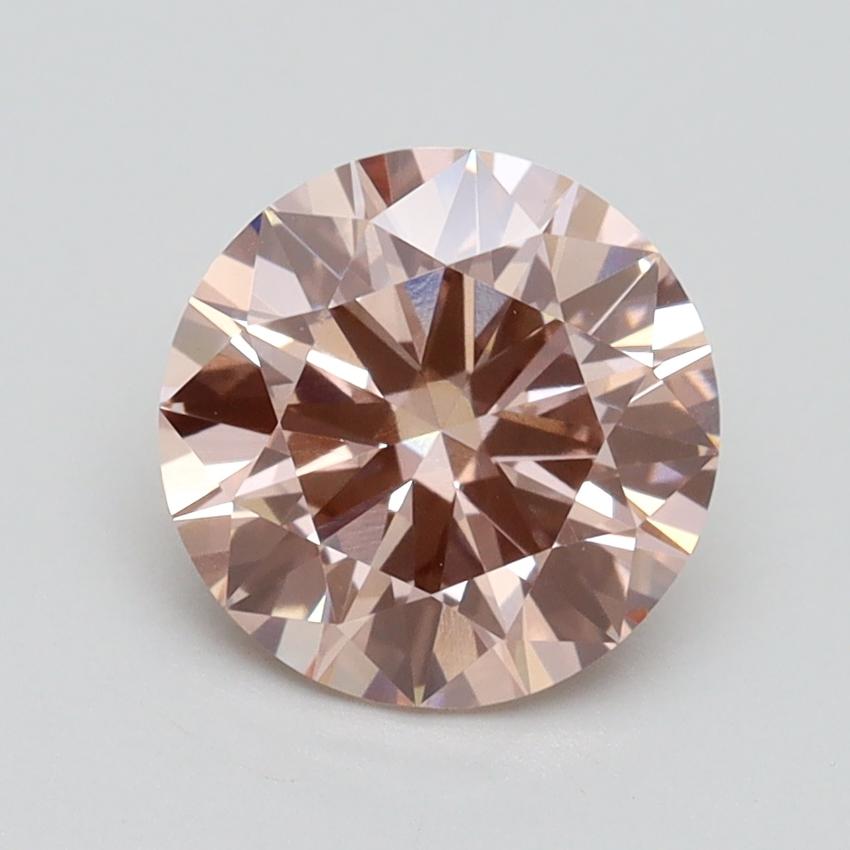 1.62 Ct. Fancy Intense Pink Round Lab Grown Diamond