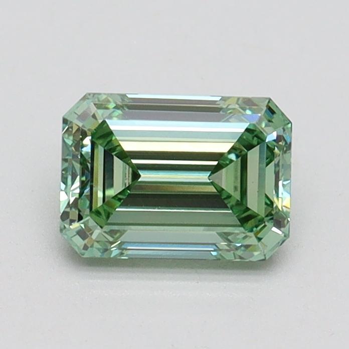 0.80 Ct. Fancy Intense Pacific Green Emerald Lab Grown Diamond