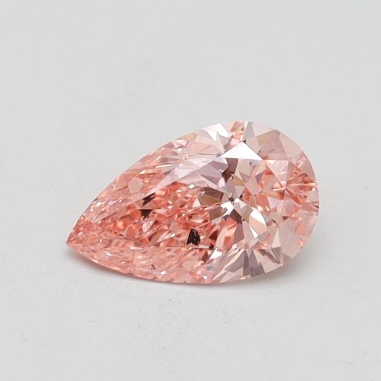 0.50 Ct. Fancy Vivid Pink Pear Lab Grown Diamond