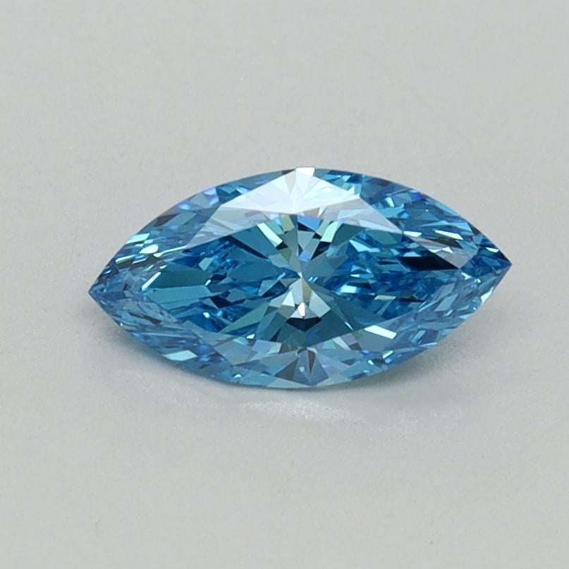 0.52 Ct. Fancy Vivid Blue Marquise Lab Grown Diamond