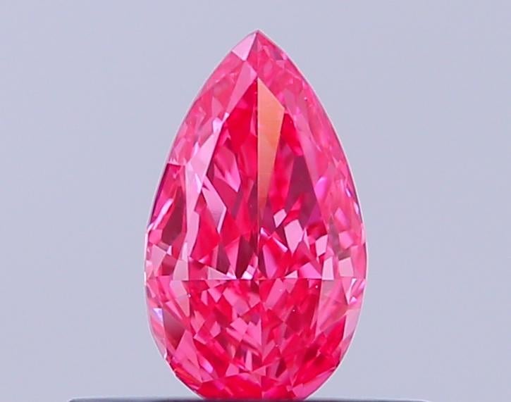 0.34 Ct. Fancy Vivid Pink Pear Lab Grown Diamond