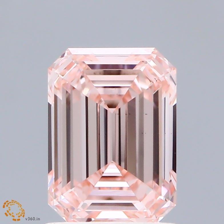 1.31 Ct. Fancy Intense  Pink Emerald Lab Grown Diamond