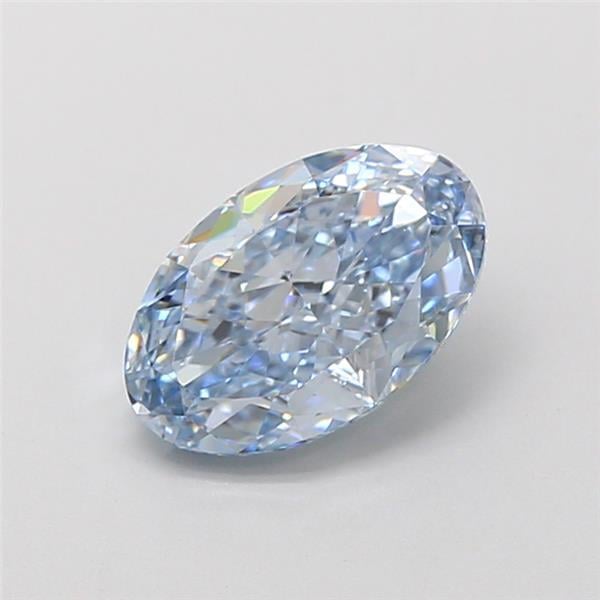 1.74 Ct. Fancy Intense Blue Oval Lab Grown Diamond