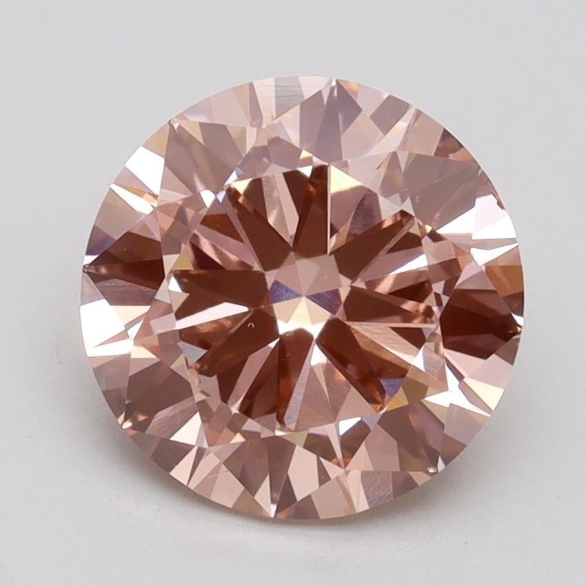 2.50 Ct. Fancy Intense Pink Round Lab Grown Diamond