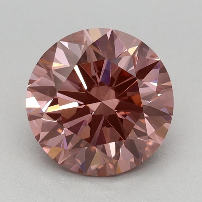 1.12 Ct. Fancy Vivid Pink Round Lab Grown Diamond