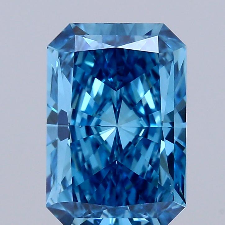 1.50 Ct. Fancy Vivid Blue Radiant Lab Grown Diamond