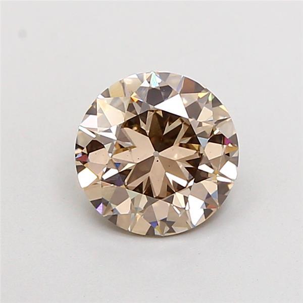 1.51 Ct. Fancy Light Brown Round Lab Grown Diamond