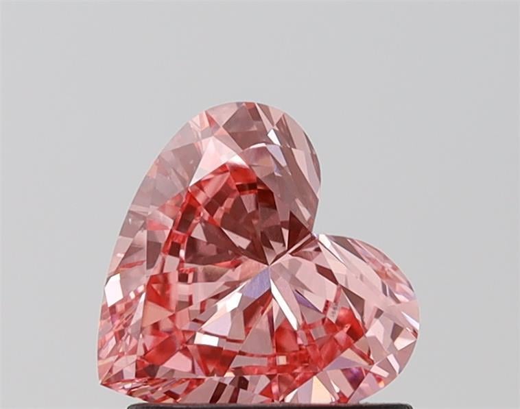 1.22 Ct. Fancy Vivid Pink Heart Lab Grown Diamond