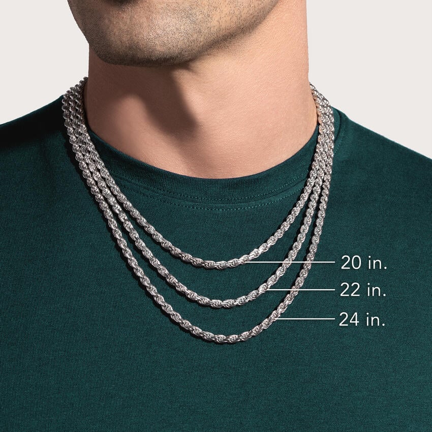Bailey 20 in. Rope Chain Necklace (4.7mm) in Silver | Brilliant Earth