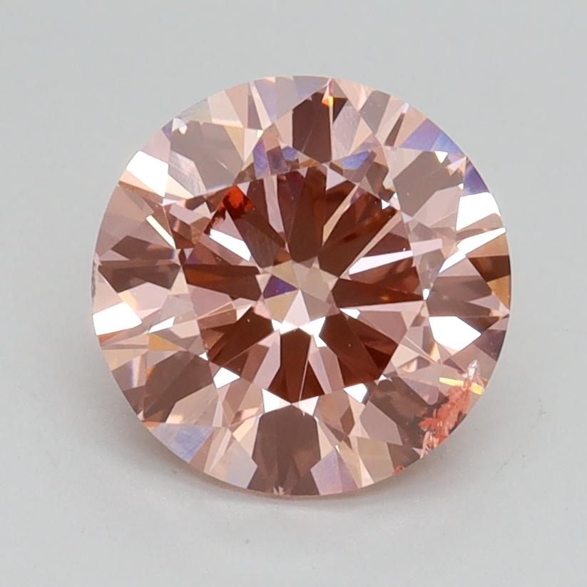 1.71 Ct. Fancy Intense Pink Round Lab Grown Diamond