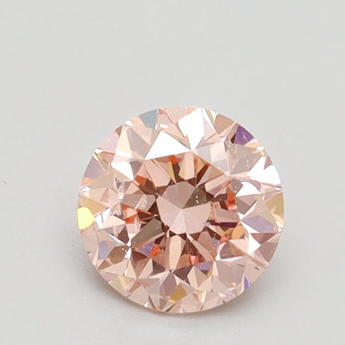 0.71 Ct. Fancy Intense Pink Round Lab Grown Diamond