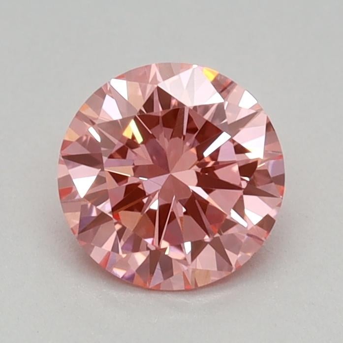0.43 Ct. Fancy Vivid Pink Round Lab Grown Diamond