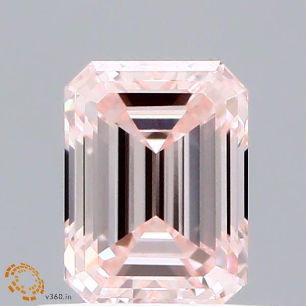 0.71 Ct. Fancy Pink Emerald Lab Grown Diamond