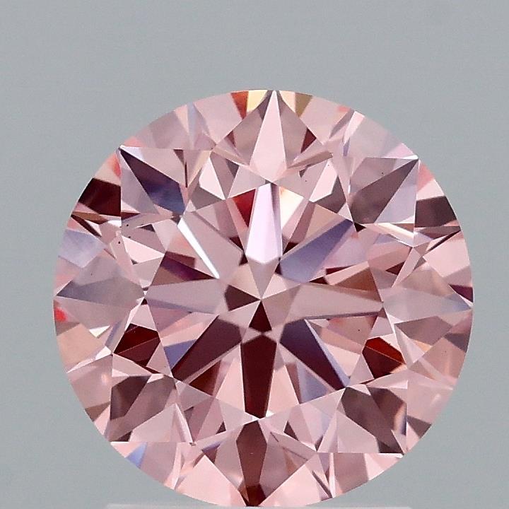 2.04 Ct. Fancy Vivid Pink Round Lab Grown Diamond