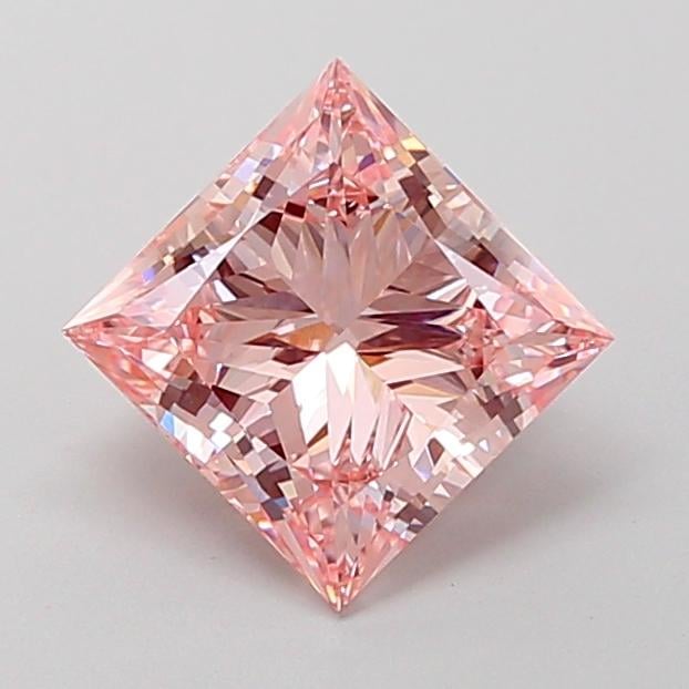 2.00 Ct. Fancy Intense Pink Princess Lab Grown Diamond