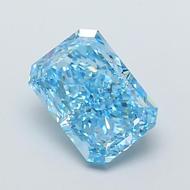 2.55 Ct. Fancy Vivid Blue Radiant Lab Grown Diamond