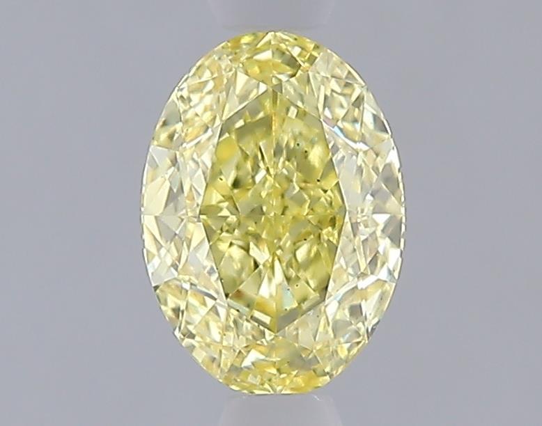 1.04 Ct. Fancy Intense  Yellow Oval Lab Grown Diamond