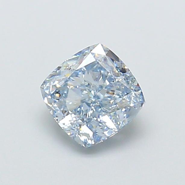 1.02 Ct. Fancy Intense Blue Cushion Lab Grown Diamond