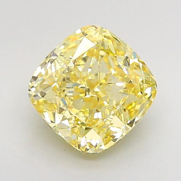 2.05 Ct. Fancy None Yellow Cushion Lab Grown Diamond