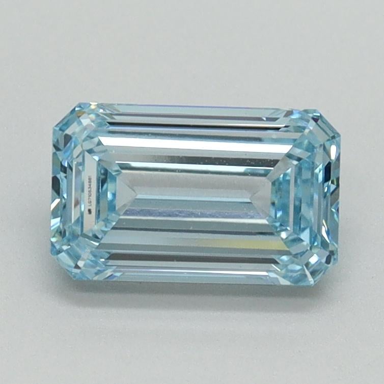 1.08 Ct. Fancy Intense Blue Emerald Lab Grown Diamond