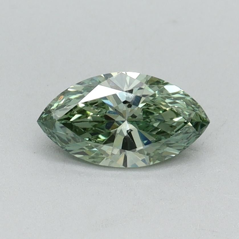 0.41 Ct. Fancy Vivid Green Marquise Lab Grown Diamond